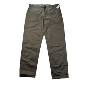 NWT broke in straight khakis by gap 14 R tapered green casual comfort high rise